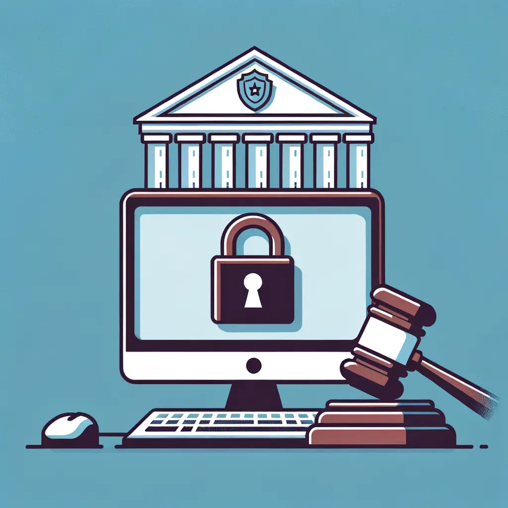 Infographic depicting the words Unauthorized Access to Government Computers (18 U.S.C. § 1030(a)(3)) 